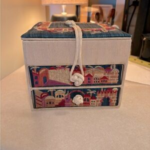 Embroidered Bat Mitzvah Jewelry Box